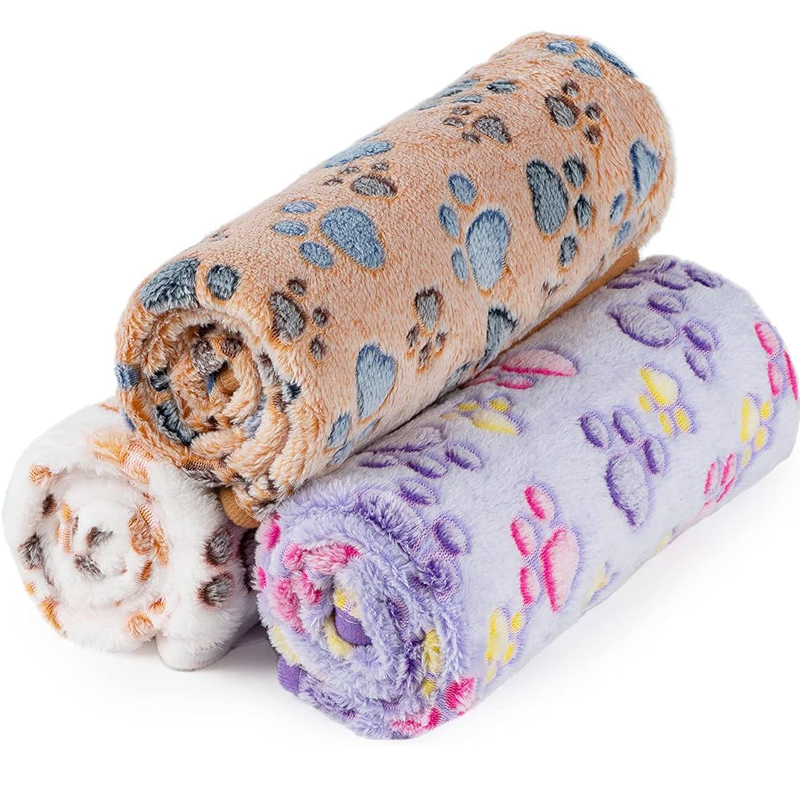 Pet Blanket Cute Dog Paw Print - Cat Claw Bark 评论和价格