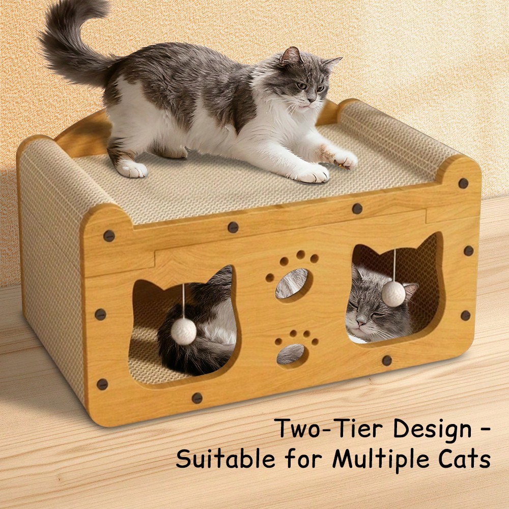 Luxury Double-Level Cat Scratc - Cat Claw Bark 评论和价格