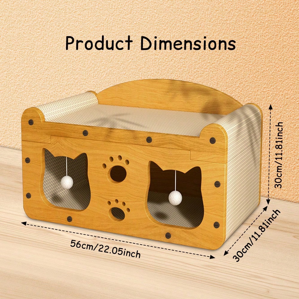 Luxury Double-Level Cat Scratc - Cat Claw Bark 评论和价格