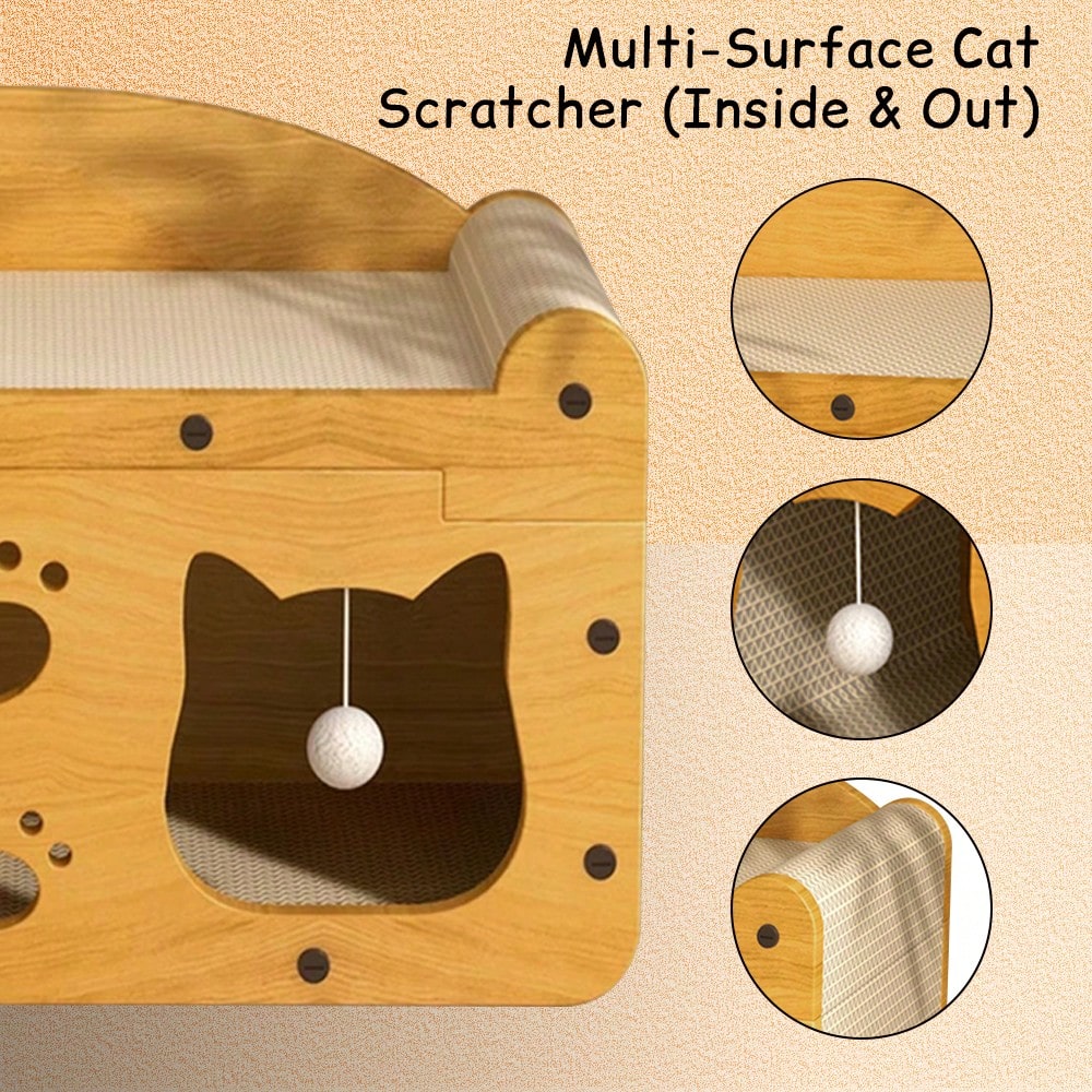 Luxury Double-Level Cat Scratc - Cat Claw Bark 评论和价格
