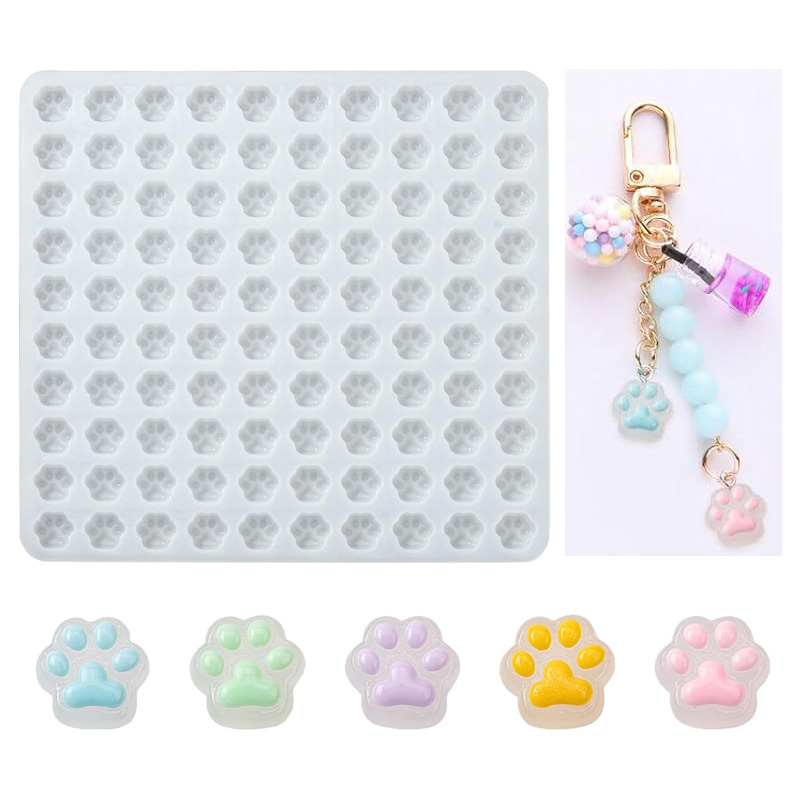 100 Cavity Mini Cat Paw Molds  - Cat Claw Bark 评论和价格
