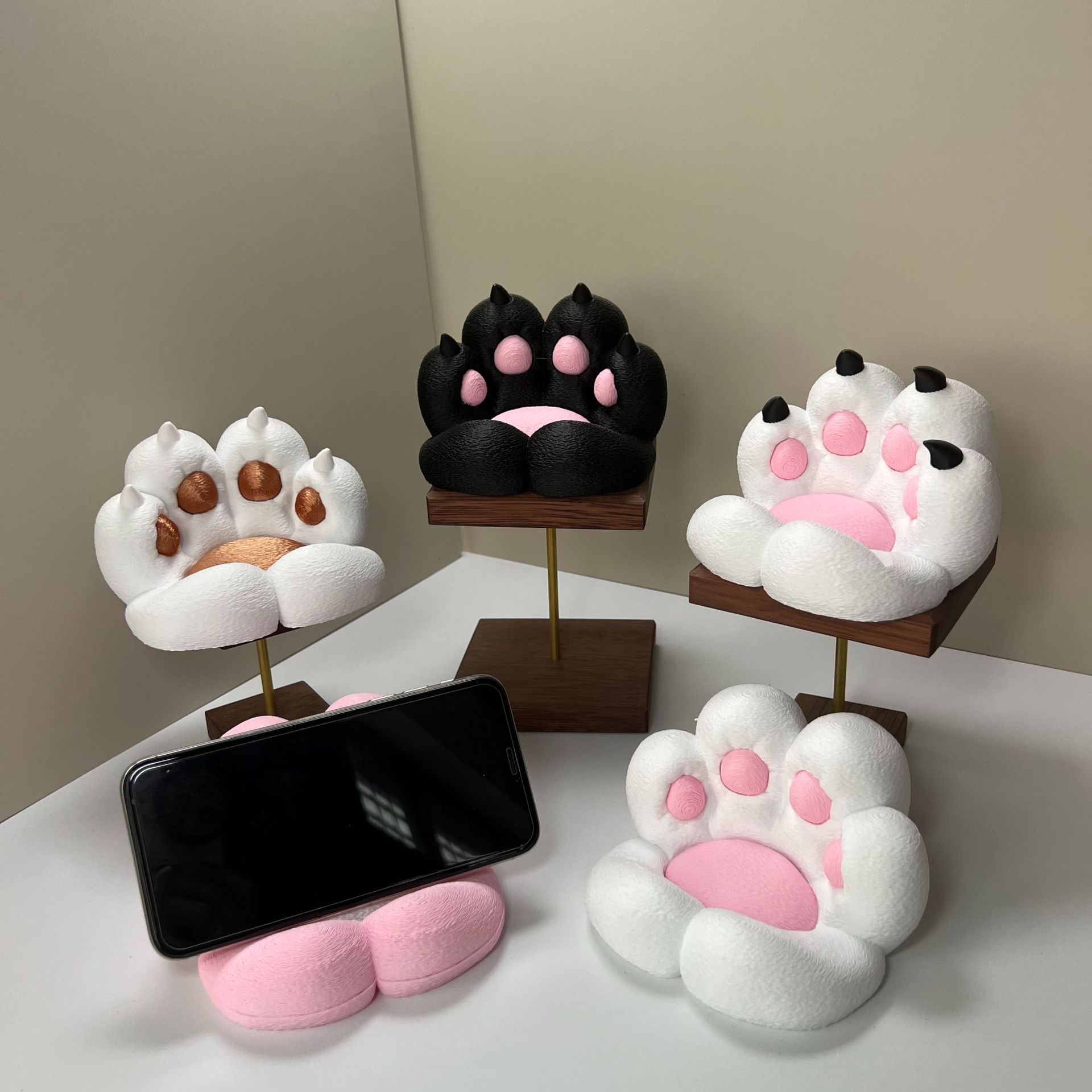 Cute cat paw shaped desk ornam - Cat Claw Bark 评论和价格